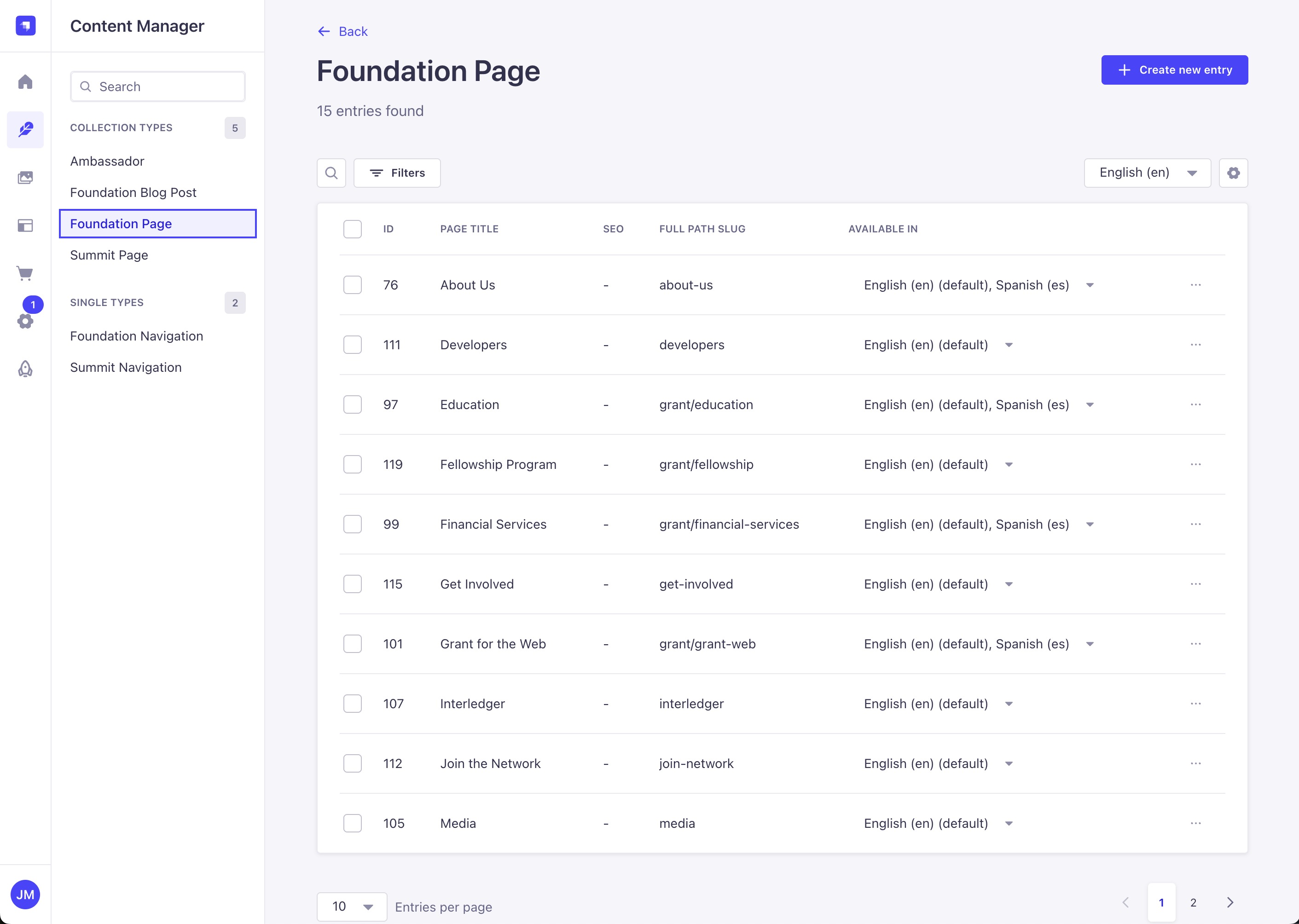 Interledger site detail